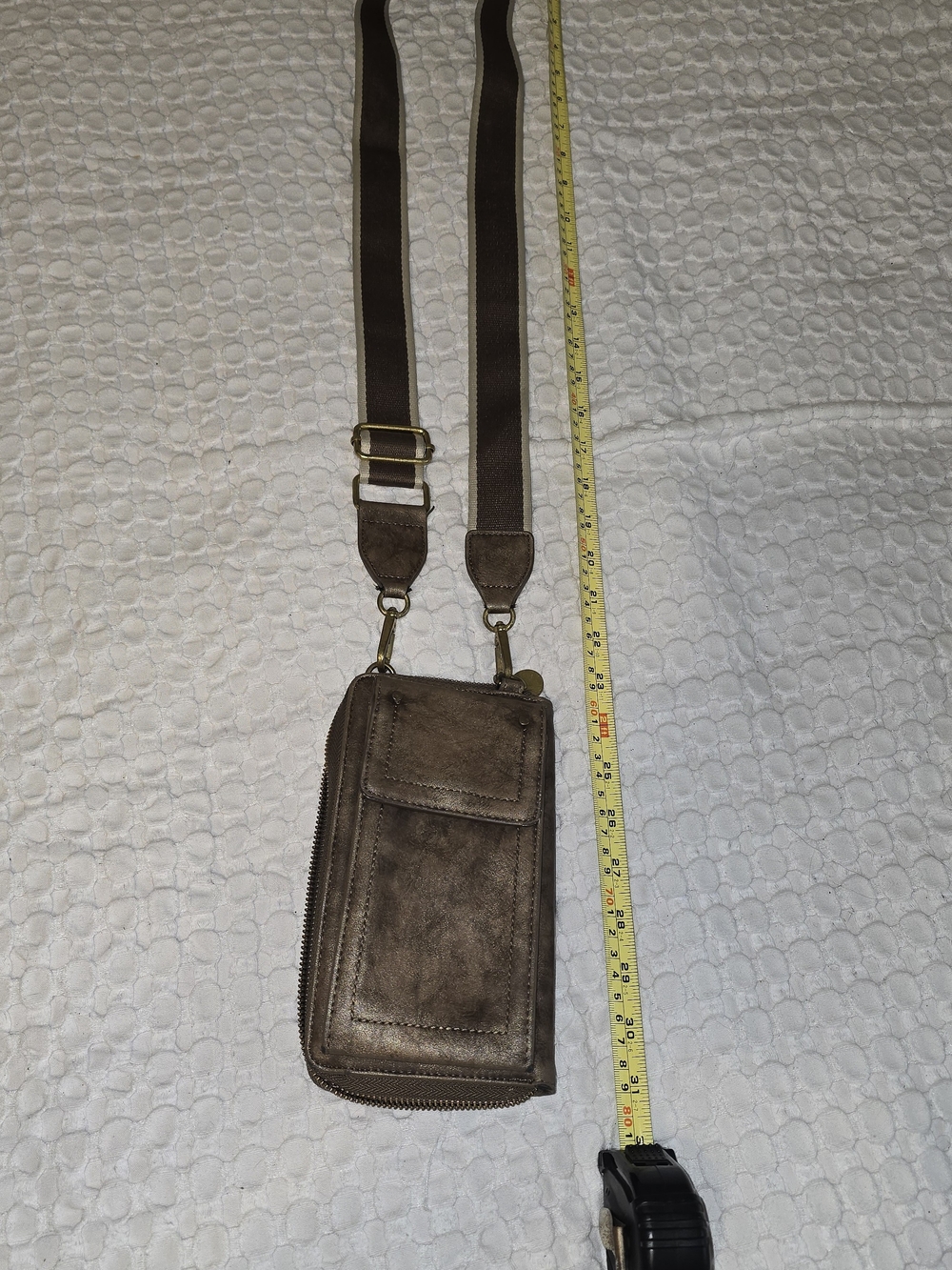 Women's Brown Crossbody Phone Wallet Sling Bag